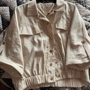 Zara Beige Utility Jacket